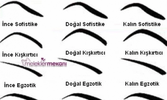 Yüz şekline uygun kaş modelleri