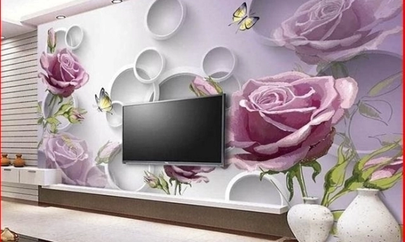 TV Arkası İçin İnanılmaz 3 Boyutlu Duvar Kağıtları