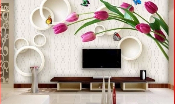 TV Arkası İçin İnanılmaz 3 Boyutlu Duvar Kağıtları